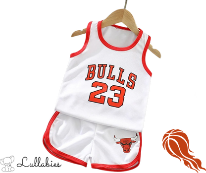 NBA bulls λευκό βρεφικο σετ καλοκαιρινα βρεφικα καλοκαιρι μπασκετ